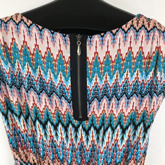 BeBop Scoop Neck Dress Juniors' Size Small Cap Sleeves Back Zip 100% Rayon Short - Picture 4 of 11